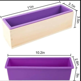Wooden soap mold with Silicone- (1KG)