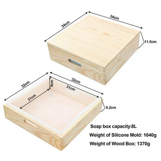Wooden soap mold with Silicone- (8KG)